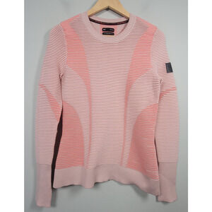 Under Armour Intelliknit Top Womens M Pullover Long Sleeve Thumbholes Pink